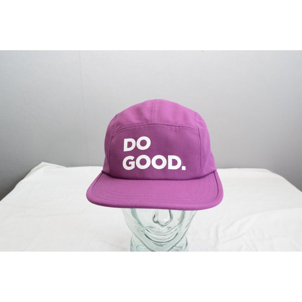 Cotopaxi 5 Panel Hat OS Purple Do Good Graphic Adjustable Strap Women Mens Cap
